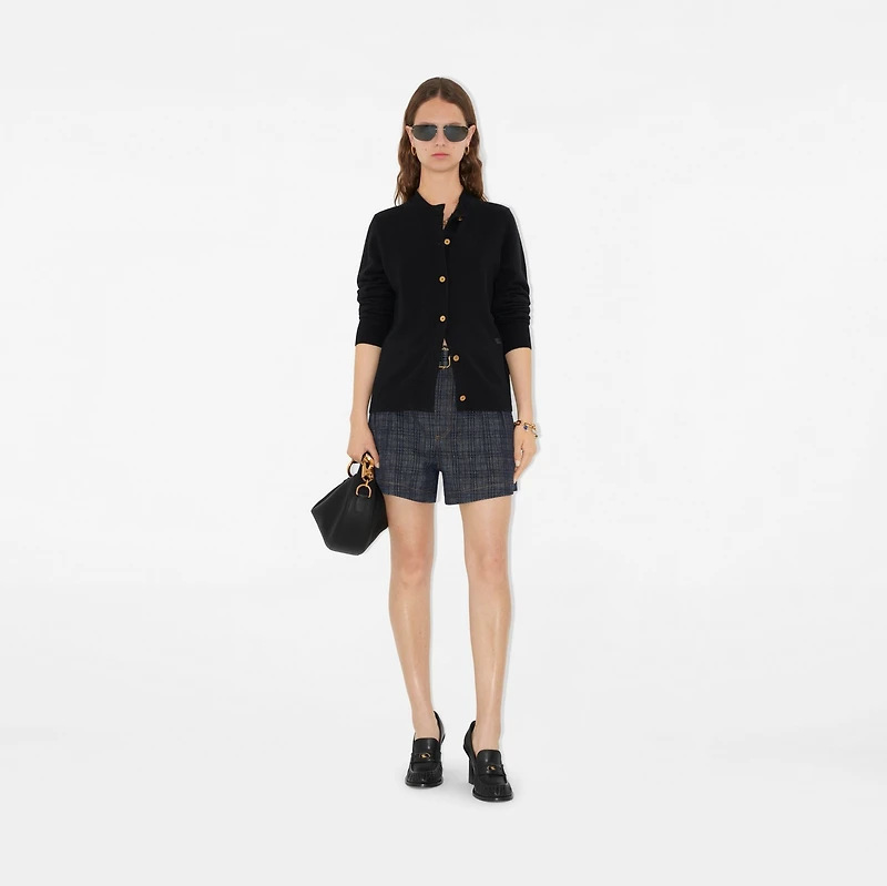 Cashmere Blend Cardigan in Black - Women | Burberry® Official