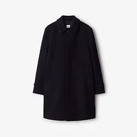 Mid-length Wool Blend Car Coat in Dark charcoal blue - Men | Burberry® Official