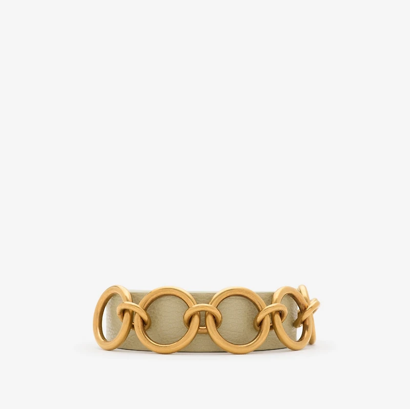 Leather Ring Belt in Hunter - Women | Burberry® Official