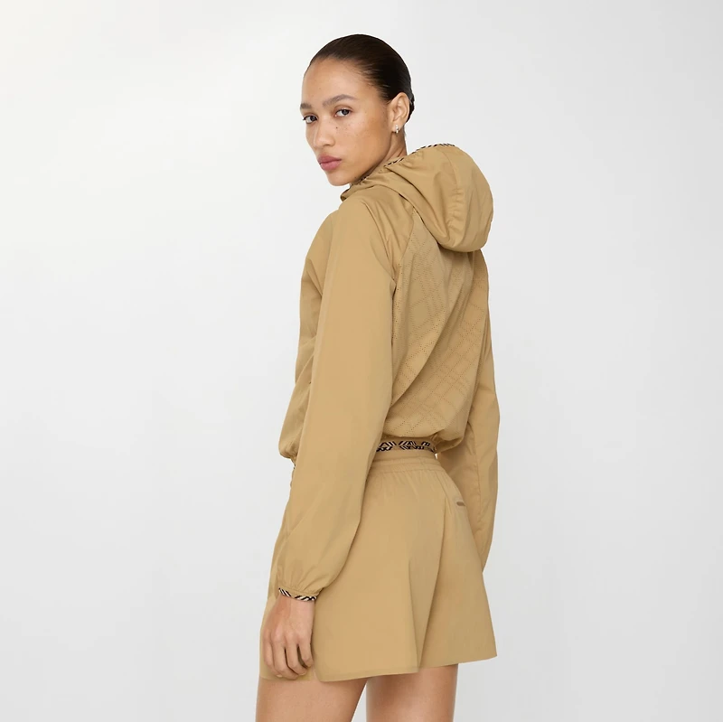 Stretch Nylon Shorts in Beige - Women | Burberry® Official