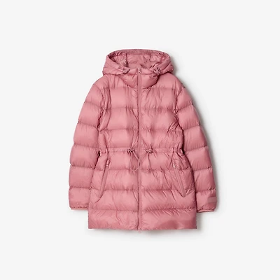 Nylon Puffer Coat in Antique rose - Women | Burberry® Official
