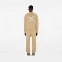 Knight Stamp Cotton Jogging Pants in Flax beige - Men | Burberry® Official