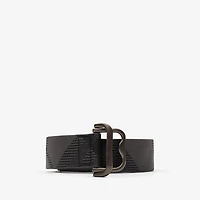Check Webbing Belt in Iron grey - Men, Nylon | Burberry® Official