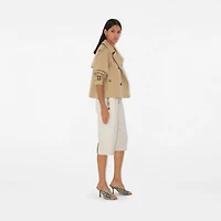 Check Mews Mules in Sand - Women | Burberry® Official