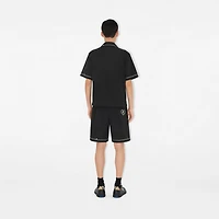 Cotton Poplin Shorts in Black - Men | Burberry® Official
