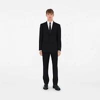 Wool Mohair Tailored Jacket in Black - Men | Burberry® Official