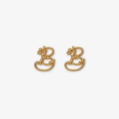 Nautical Knot Stud Earrings​ in Gold