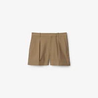 Wool Tailored Shorts in Puddle - Women | Burberry® Official