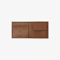 Check Bifold Coin Wallet in Archive beige - Men, Cotton | Burberry® Official