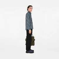 Regular Fit Check Cotton Shirt in Pewter - Men | Burberry® Official