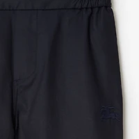 Cotton Blend Trousers in Storm | Burberry® Official