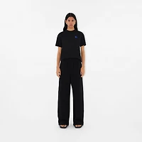 Cotton T-shirt in Black - Women | Burberry® Official