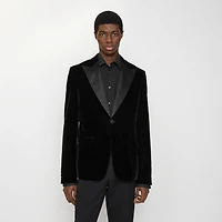 Velvet Tuxedo Jacket in Black - Men | Burberry® Official