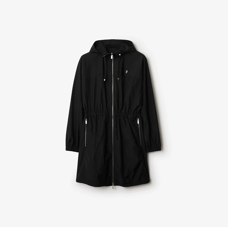 Nylon Cotton Parka in Black - Women | Burberry® Official