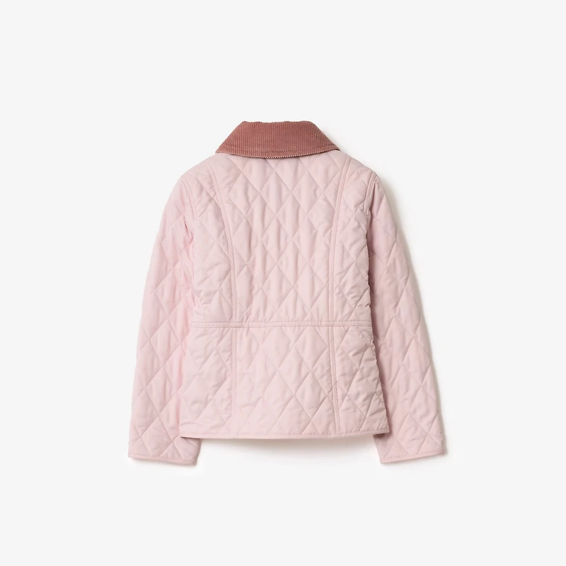 Quilted Barn Jacket in Light pink | Burberry® Official