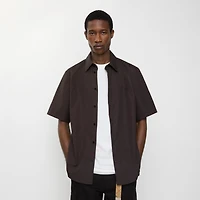 Regular Fit Cotton Poplin Shirt in Bark brown - Men | Burberry® Official