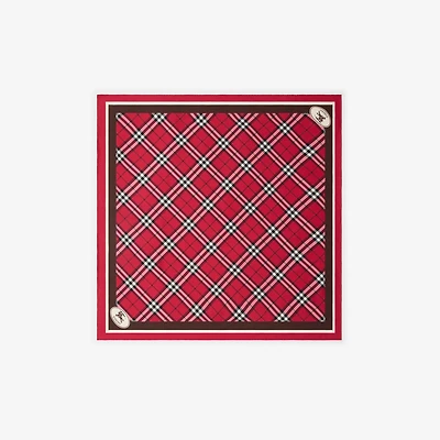 Check Silk Scarf in Post | Burberry® Official
