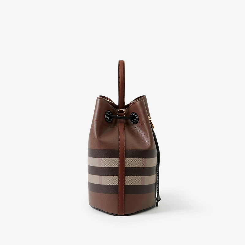 Small TB Bucket Bag in Dark birch brown - Women | Burberry® Official
