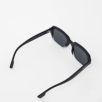 Logo Detail Rectangular Frame Sunglasses in Black/transparent - Men | Burberry® Official