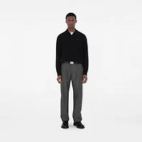 Reversible Check Square Knight Stamp Belt in Sand/black - Men, Leather | Burberry® Official
