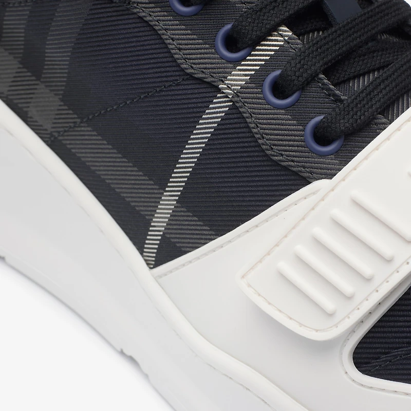 Check Sneakers in Storm blue - Men | Burberry® Official