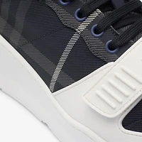 Check Sneakers in Storm blue - Men | Burberry® Official