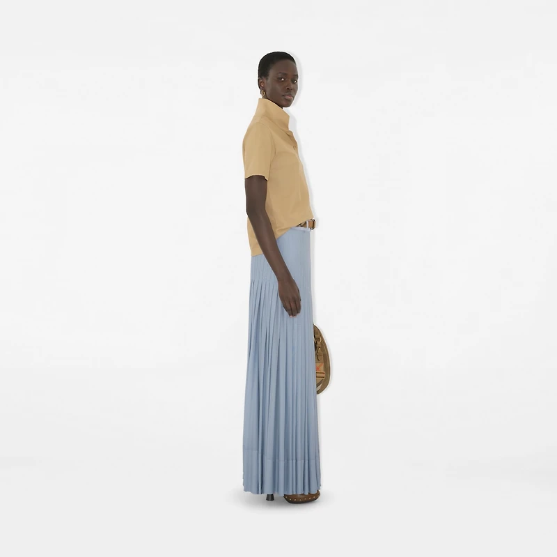 Cotton Polo Shirt in Flax - Women | Burberry® Official