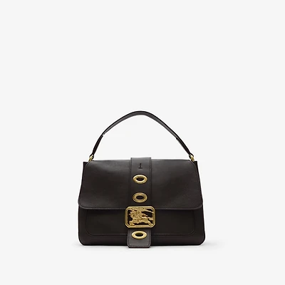 Small Rider Bag in Peat brown - Women, Leather | Burberry® Official