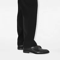 Leather Carlyle Stamp Derby Shoes in Black - Men | Burberry® Official