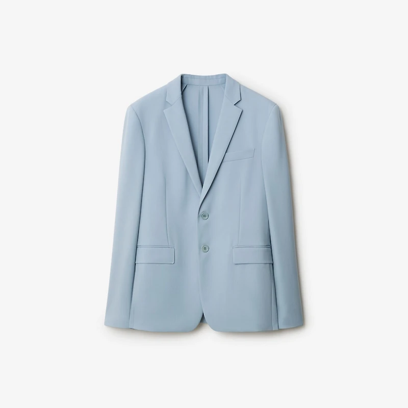 Wool Tailored Jacket in Gale - Men | Burberry® Official