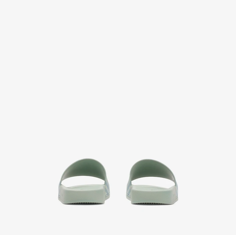 Check Slides in Seafoam green - Women | Burberry® Official