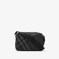 Slim Grid Crossbody Bag in Charcoal - Men, Nylon, Technical | Burberry® Official