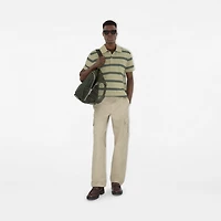 Striped Cotton Polo Shirt in Shire - Men | Burberry® Official