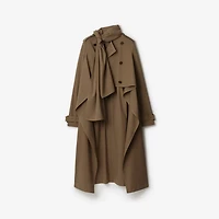 Long Silk Scarf Trench Coat in Stoat - Women | Burberry® Official
