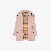 Short Tropical Gabardine Fitzrovia Trench Coat in Pale sugar pink - Women | Burberry® Official