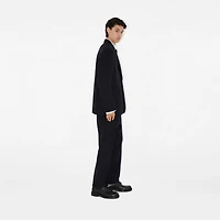 Wool Tailored Jacket in Navy - Men | Burberry® Official