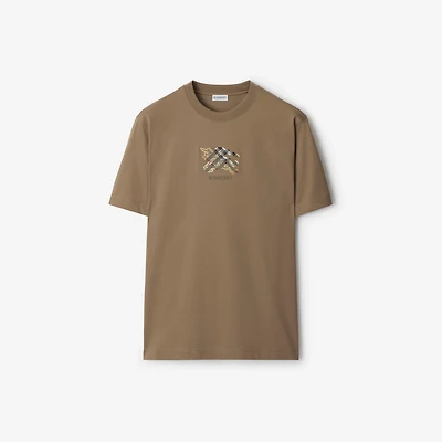 EKD Check Cotton T-shirt - Men | Burberry® Official