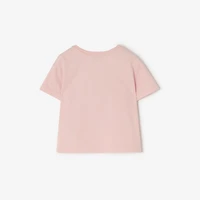 Knight Stamp Cotton T-shirt in Bouquet pink | Burberry® Official