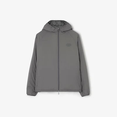 Nylon Dunwich hooded Jacket in Graphite grey - Men | Burberry® Official
