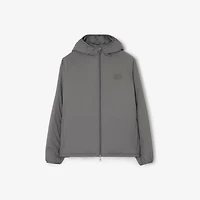 Nylon Dunwich hooded Jacket in Graphite grey - Men | Burberry® Official
