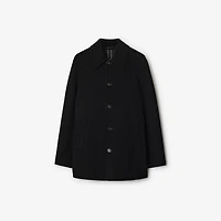 Short Wool Car Coat in Black - Men | Burberry® Official
