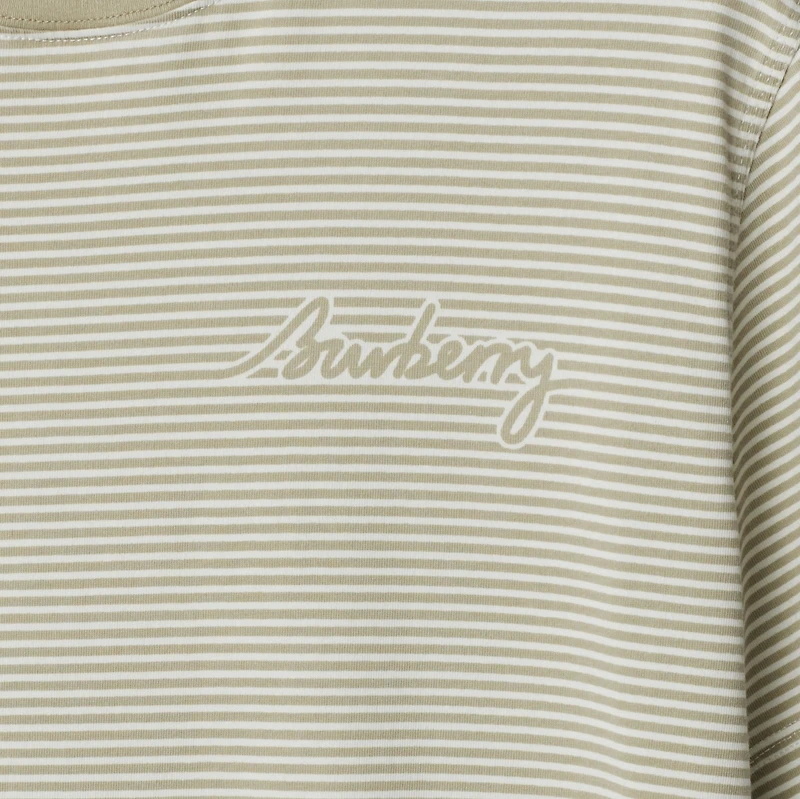 Striped Cotton T-shirt in Skylark - Men | Burberry® Official