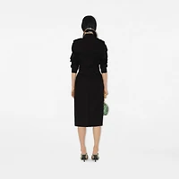 Long Kensington Heritage Trench Coat in Black - Women, Cotton Gabardine | Burberry® Official