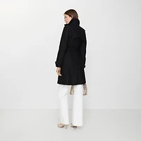 Mid-length Paisley Lace Foxfield Trench Coat in Black - Women | Burberry® Official