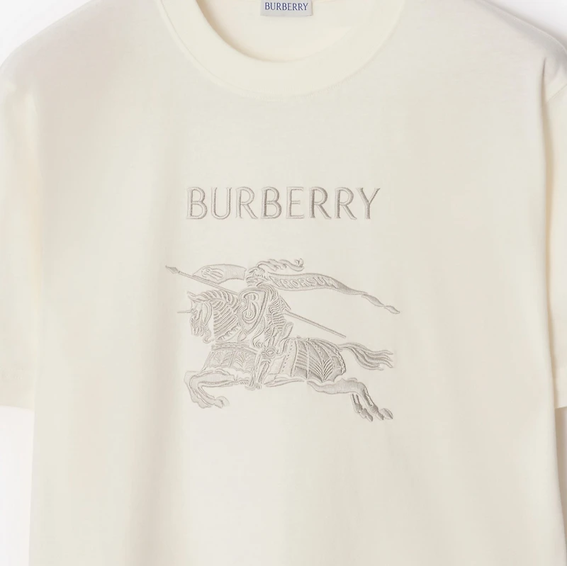 EKD Cotton T-shirt in Chalk white - Men | Burberry® Official