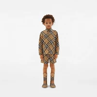 Check Rubber Marsh High Boots in Sand