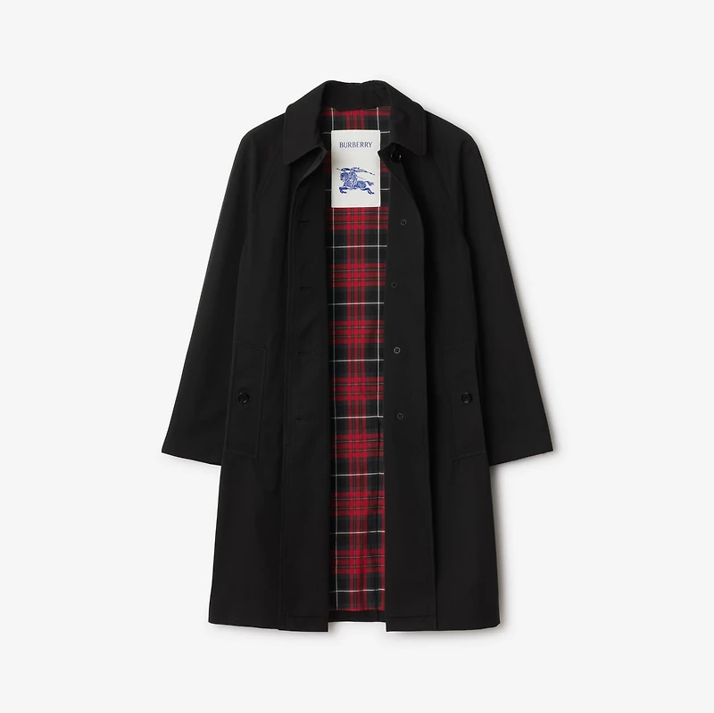 Mid-length Gabardine Camden Car Coat in Black - Women | Burberry® Official