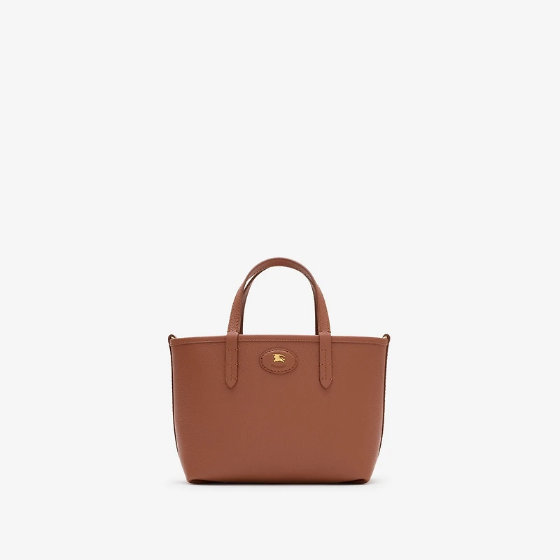 Mini Reversible Bloomsbury Tote​ in Ginger orange/gingerbread brown - Women | Burberry® Official