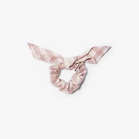 Check Cotton Scrunchie in Shell - Children | Burberry® Official