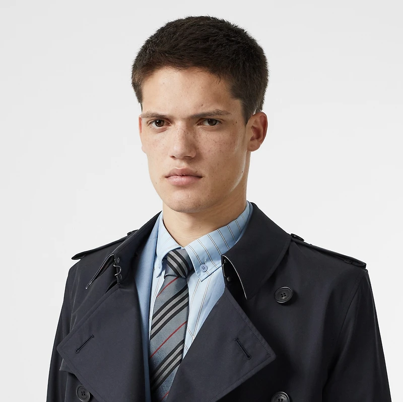 Classic Cut Icon Stripe Silk Tie in PALE BLUE - Men | Burberry® Official